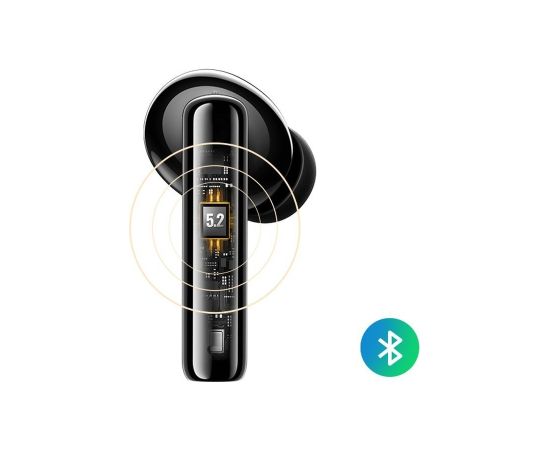 Wireless headphones Ugreen WS106 HiTune T3 Active Noise-Cancelling Earbuds black Austiņas