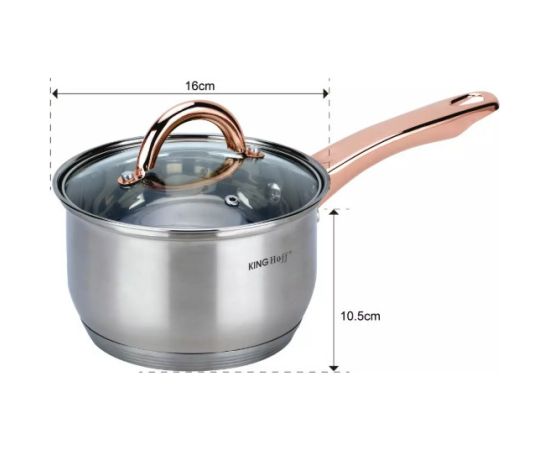 Набор посуды KINGHoff цвета розовое золото, 12 предметов, KH 1765 Katli