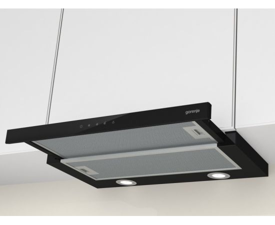 Gorenje TH64E4BG Iebūvēts tvaika nosūcējs 60cm melns Tvaika nosūcēji, iebūvējami