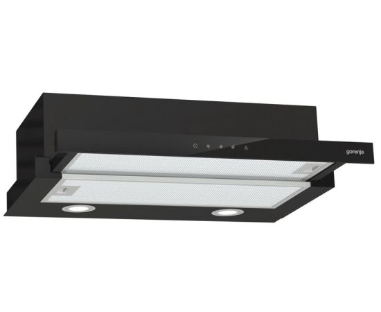 Gorenje TH64E4BG Iebūvēts tvaika nosūcējs 60cm melns Tvaika nosūcēji, iebūvējami