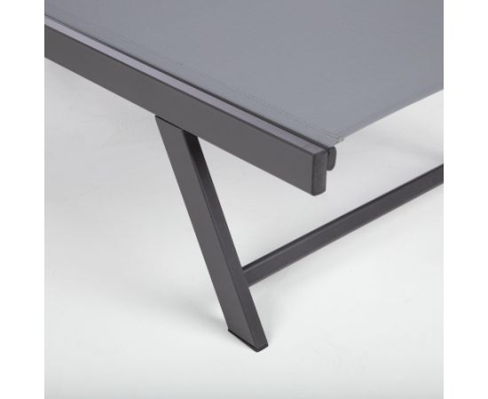 Sauļošanās krēsls ARIO tumši pelēka Dārza krēsli