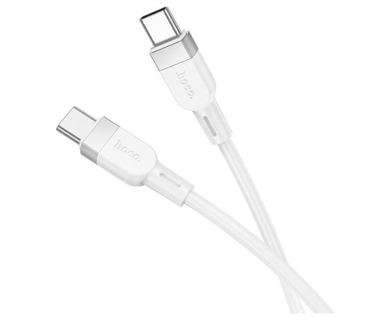 Hoco   X109 Energy 60W silicone charging data cable C to C(L=1M) White Дата USB-кабели