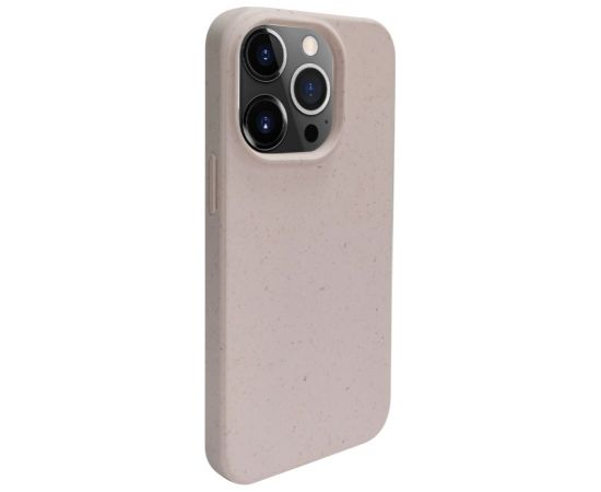 iLike Apple  iPhone 14 Pro Silicone plastic case Eco Print Design Beige Neoriģinālie Maciņi