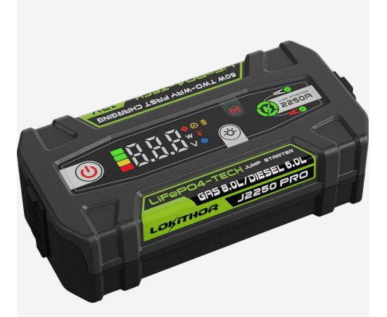 Akumulatoru palaišanas iekārta LOKITHOR Jump starter Lithium 2550A 12V 51.2Wh Зарядные устройства и стартеры