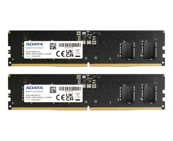 ADATA DDR5 - 16GB - 4800 - CL - 40 Premier Tray - Dual Kit Оперативная память (RAM)