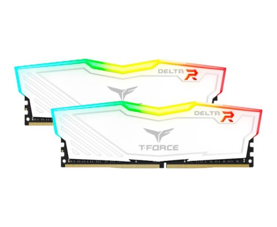 Team Group DDR4 -16GB - 3200 - CL - 16 T-Force Delta white Dual Kit RAM Operatīvā atmiņa
