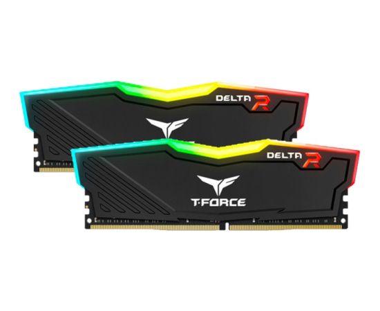 Team Group DDR4 -16GB - 3200 - CL - 16 T-Force Delta black Dual Kit RAM Operatīvā atmiņa