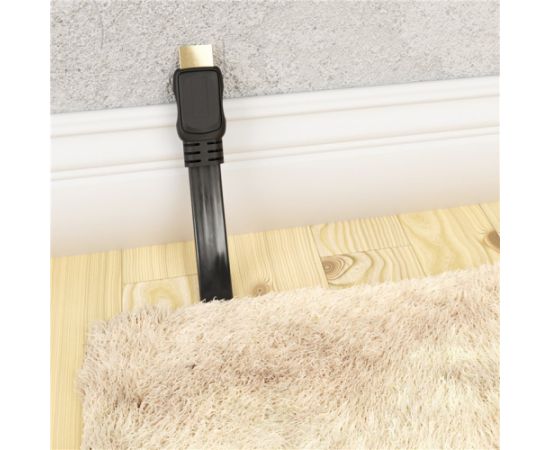 Goobay High Speed HDMI Flat Cable with Ethernet 61279 HDMI male (type A) HDMI (type A) HDMI to HDMI 2 m  Кабель HDMI
