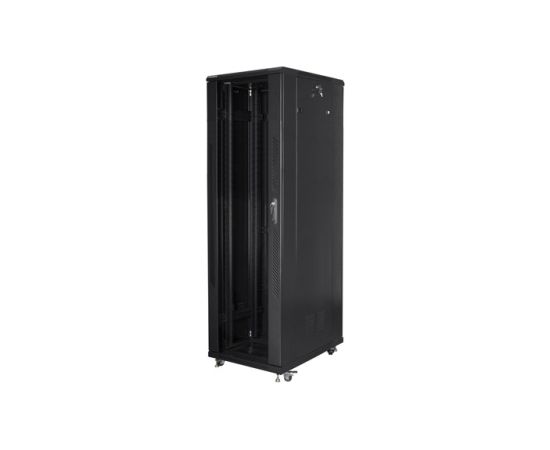 Lanberg Rack cabinet 19" free-standing 42U/800x800 (flat pack) FF01-8842-12B Black Serveri un to komponentes