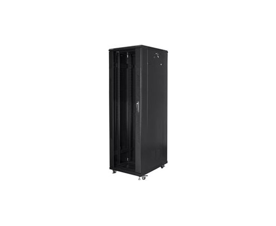 Lanberg Rack cabinet 19" free-standing 42U/800x800 (flat pack) FF01-8842-12B Black Serveri un to komponentes