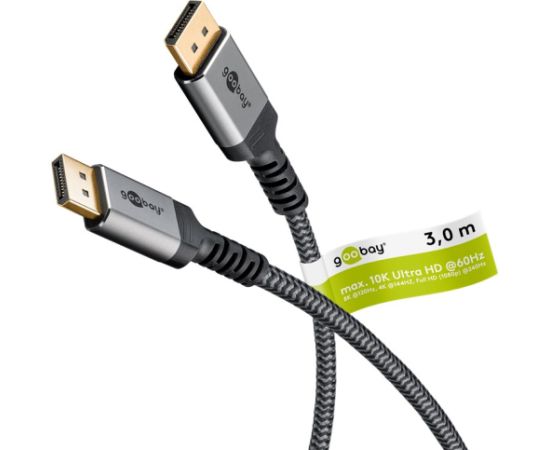 Goobay DisplayPort Cable 2.0/2.1, 54 Gbit/s 75681 DisplayPort to  DisplayPort Дата USB-кабели