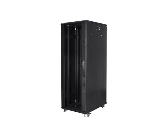 Lanberg Rack cabinet 19" free-standing 47U/800x800 (flat pack) FF01-8847-12B Black Serveri un to komponentes