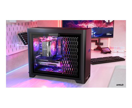 Lenovo Legion T5 30AGB10 Desktop Tower AMD Ryzen 7 7700X 32 (2x16GB) GB UDIMM DDR5 512 GB NVIDIA GeForce RTX 5070 No keyboard Windows 11 Pro Warranty 24 month(s) Personālie datori
