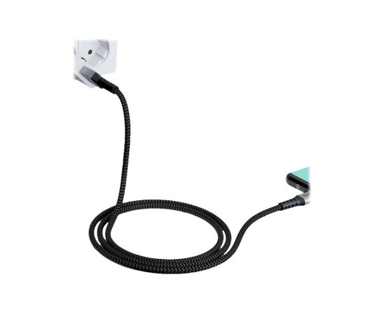 Goobay USB-C to USB-A Textile Cable with Metal Plugs 49296 USB-C to USB-A Data USB kabeļi