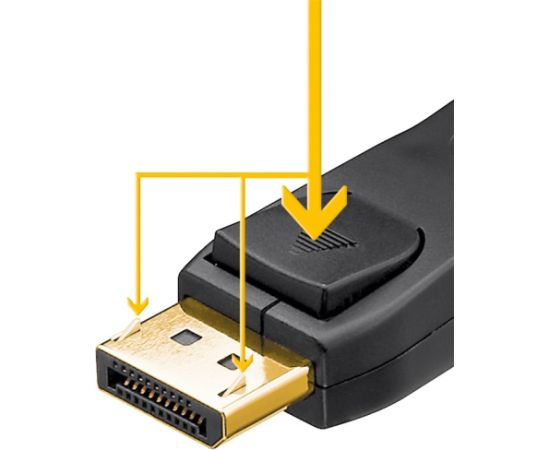 Goobay DisplayPort Cable 2.0/2.1, 40 Gbit/s 2 m HDMI vadi