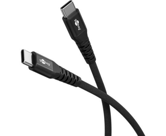 Goobay USB-C Supersoft Textile Cable with Metal Plugs 73954 Дата USB-кабели