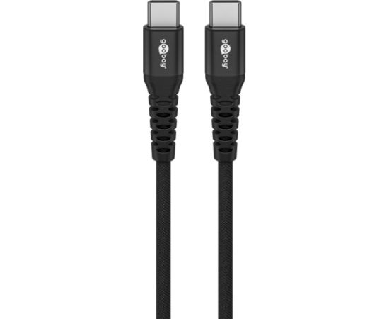 Goobay USB-C Supersoft Textile Cable with Metal Plugs 73954 Дата USB-кабели