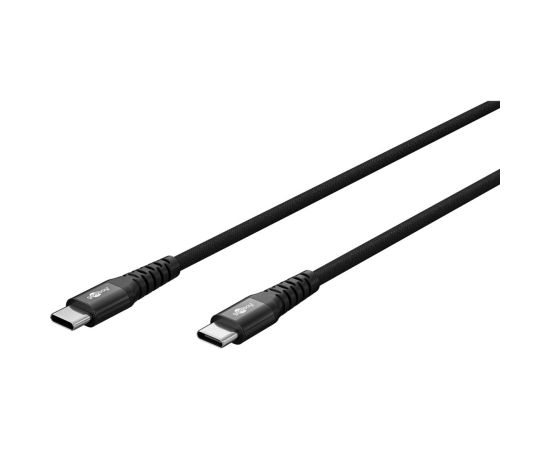 Goobay USB-C Supersoft Textile Cable with Metal Plugs 73954 Дата USB-кабели
