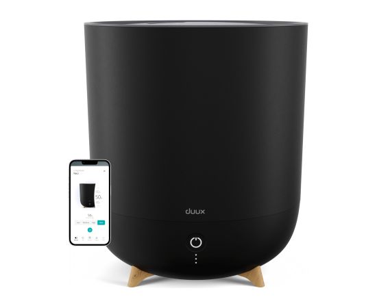 Duux Smart Humidifier Neo Water tank capacity 5 L Suitable for rooms up to 50 m² Ultrasonic Humidification capacity 500 ml/hr Black Gaisa mitrinātāji