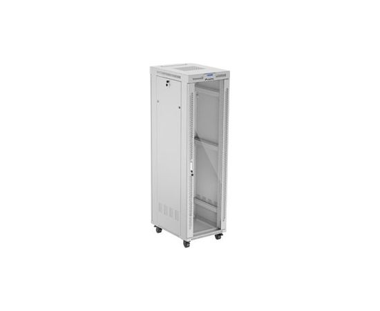 Lanberg Rack cabinet 19" free-standing 42U/600x800 (flat pack) with glass door, LCD FF01-6842-12SL Grey Serveri un to komponentes