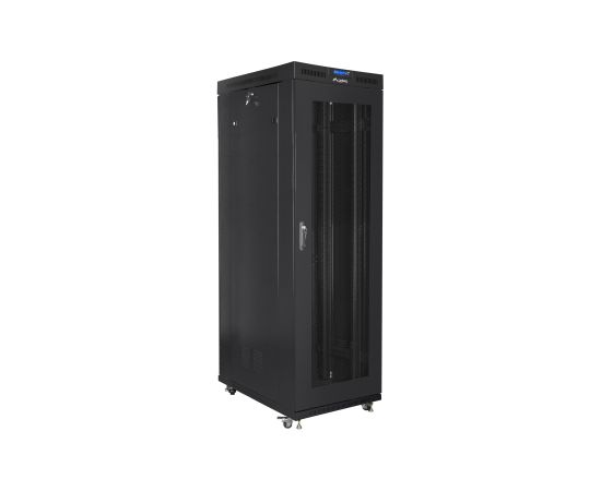 Lanberg Rack cabinet 19" free-standing 42U/800x1000 (flat pack) with mesh door, LCD FF01-8042-23BL Black Серверы и компоненты серверов