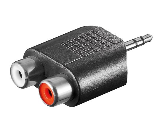 Goobay RCA adapter. AUX jack 3.5 mm male to 2 stereo female 11604 Dažādi vadi
