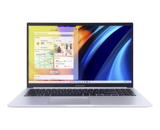 ASUS Vivobook 15 A1502VA-BQ1021 i5-13420H 15.6'' FHD IPS 60Hz 250nits AG 16GB DDR4 SSD512 Intel UHD Graphics WLAN+BT Cam720p 42Wh NoOS Cool Silver Portatīvie datori