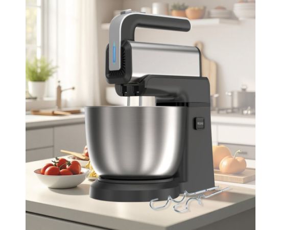 Maestro MR-551 Stand mixer with rotating bowl 600 W Black, Steel Mikseri