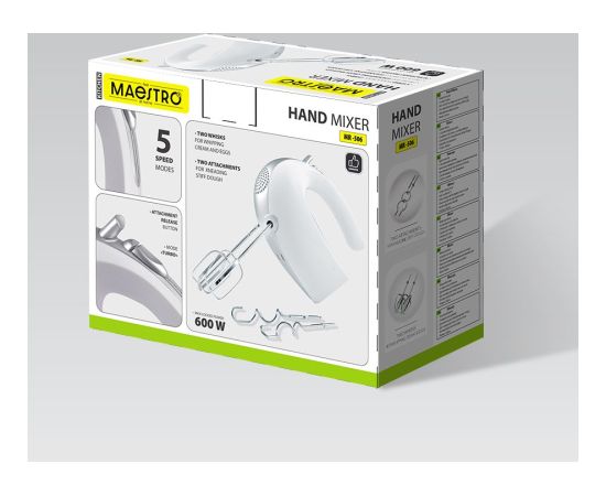 Maestro MR-506 Hand mixer White Крупная бытовая техника