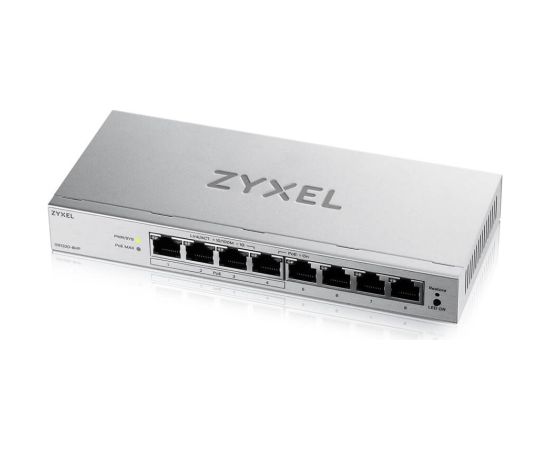 Zyxel GS1200-8HPV3 Managed L2 Gigabit Ethernet (10/100/1000) Power over Ethernet (PoE) Desktop Grey Коммутаторы (Switch)
