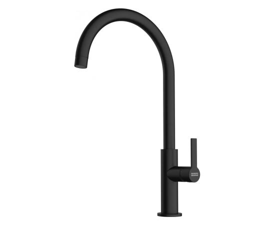 Franke Maris Fikšets Ūdens Izvads Matēts Melns Virtuves Izlietnes Jaucējkrāns Virtuves jaucējkrāni