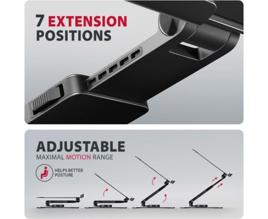 NB ACC STAND 10-17" ROTATING/ALUMINUM STND-LRB AXAGON Новинки Компьютерная техника