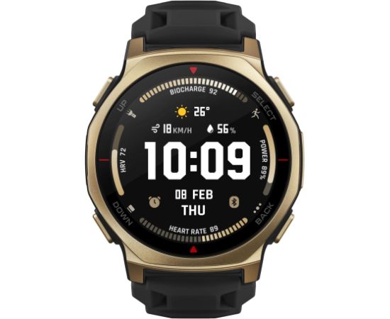 Amazfit T-Rex 3 Pro 44mm Black Gold viedā aproce Smart-Watch Pulksteņi