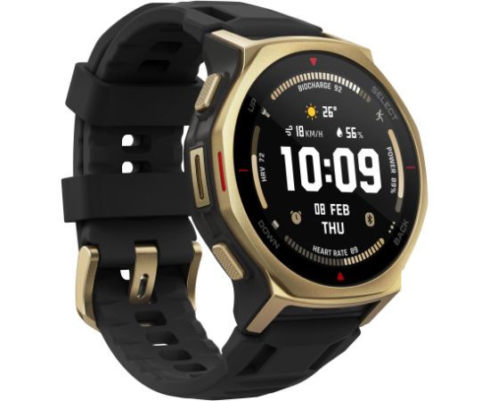 Amazfit T-Rex 3 Pro 44mm Black Gold viedā aproce Smart-Watch Pulksteņi