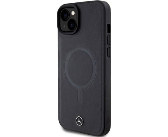 Mercedes Smooth Leather MagSafe Back Case Защитный Чехол для Apple iPhone 15 Plus Чехлы - альтернативные