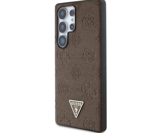 Guess Grained Hot Stamp Peony Pattern Triangle Logo MagSafe Чехол для Samsung Galaxy S25 Ultra Чехлы - альтернативные