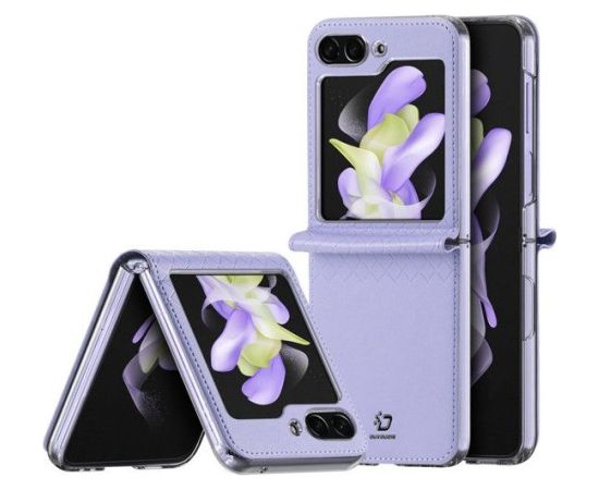 Dux Ducis Samsung  Galaxy Z Flip5 5G Flip Leather Case Wallet Purple Neoriģinālie Maciņi