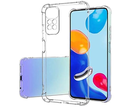 Evelatus Xiaomi  Redmi Note 11/11S Military Shockproof Silicone Case TPU Transparent Neoriģinālie Maciņi
