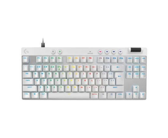 Logitech Pro X TKL Rapid, US, balta - Klaviatūra US, white Klaviatūras