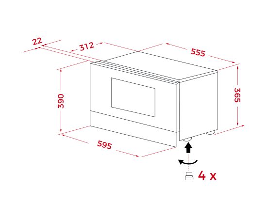 Built in microwave oven Teka Van Gogh Mikroviļņu krāsnis, iebūvējamās