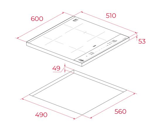 Built in induction hob Teka Van Gogh Iebūvējama virsma - Indukcijas