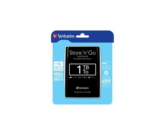 Ārējais cietais disks Verbatim 1TB Внешние жесткие диски