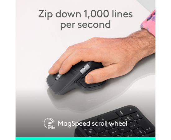 Logitech Mouse MX Master 4 for Business Wireless Graphite / 910-007617 Мыши