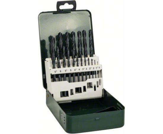 Metāla urbju komplekts Bosch HSS-G; 1-10 mm; 19 gab. Аксессуары для дрелей
