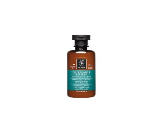 Apivita Oil Balance Shampoo - Hloubkově čistící šampon pro mastnou pokožku hlavy 250ml Matu kopšana