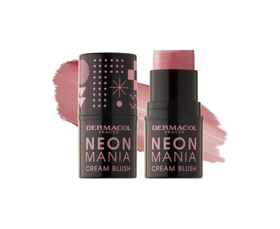Dermacol Neon Mania Cream Blush - Krémová tvářenka 2 Coral 0ml Dekoratīvā kosmētika