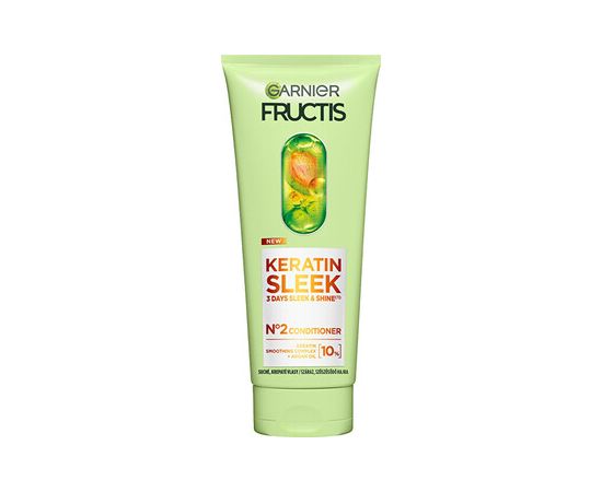 Garnier Fructis Keratin Sleek Conditioner - Kondicionér pro suché a krepaté vlasy 200ml Matu kopšana