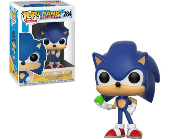 Funko Pop! Games: Sonic The Hedgehog - Sonic With Emerald #284 Vinyl Figure Фигурки и герои