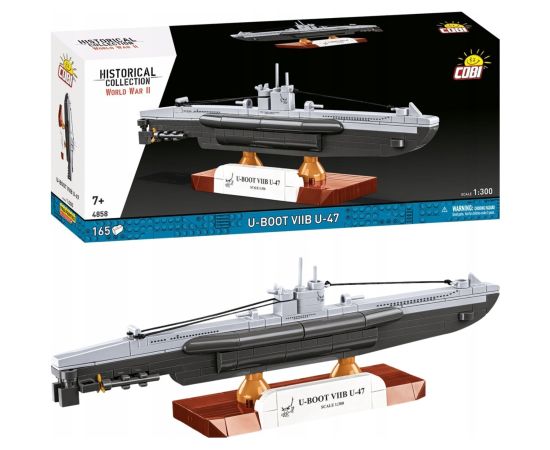 Cobi Niemiecka łódź podwodna U-47 T.VIIB 1:300 (4858) Машины и аксессуары