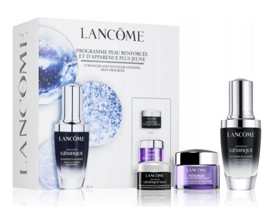 Set Lancome: Advanced Genifique, Anti-Aging, Serum, For Face, 30 ml + Rénergie HPN 300-Peptide, Anti-Aging, Cream, For Face, 15 ml + Advanced Genifique, Hydration, Eye Cream, 5 ml For Women Dāvanu komplekti